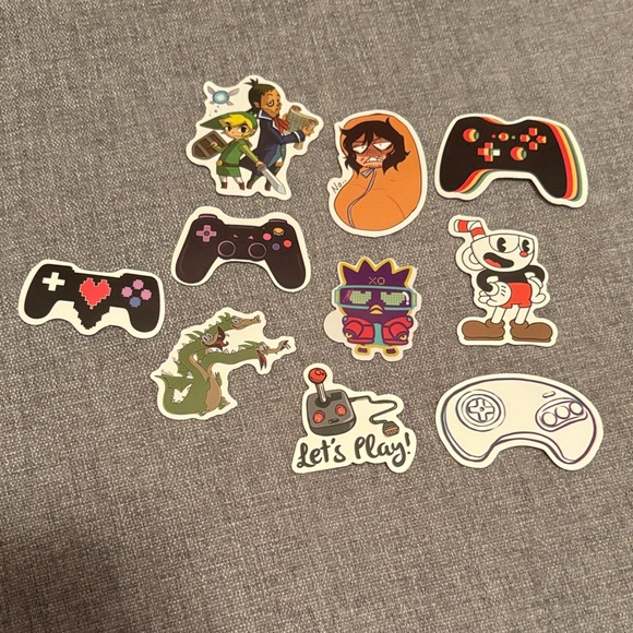 Gaming Console Controller Sticker Set - Picture 1 of 5